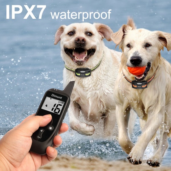 Dimunt Dog Training Collar - Rechargeable Dog Shock Collar with Remote IP67 Waterproof Shock Collar