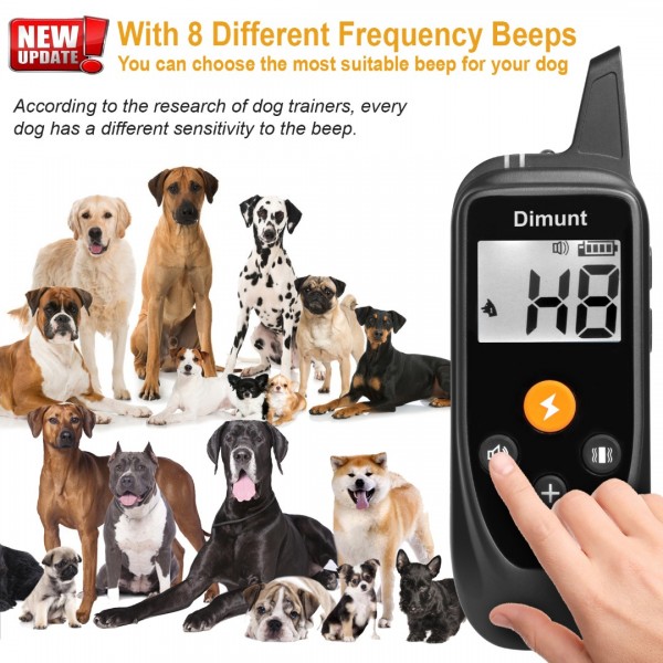 Dimunt Dog Training Collar - Rechargeable Dog Shock Collar with Remote IP67 Waterproof Shock Collar